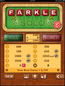 Farkle Solo Farkle