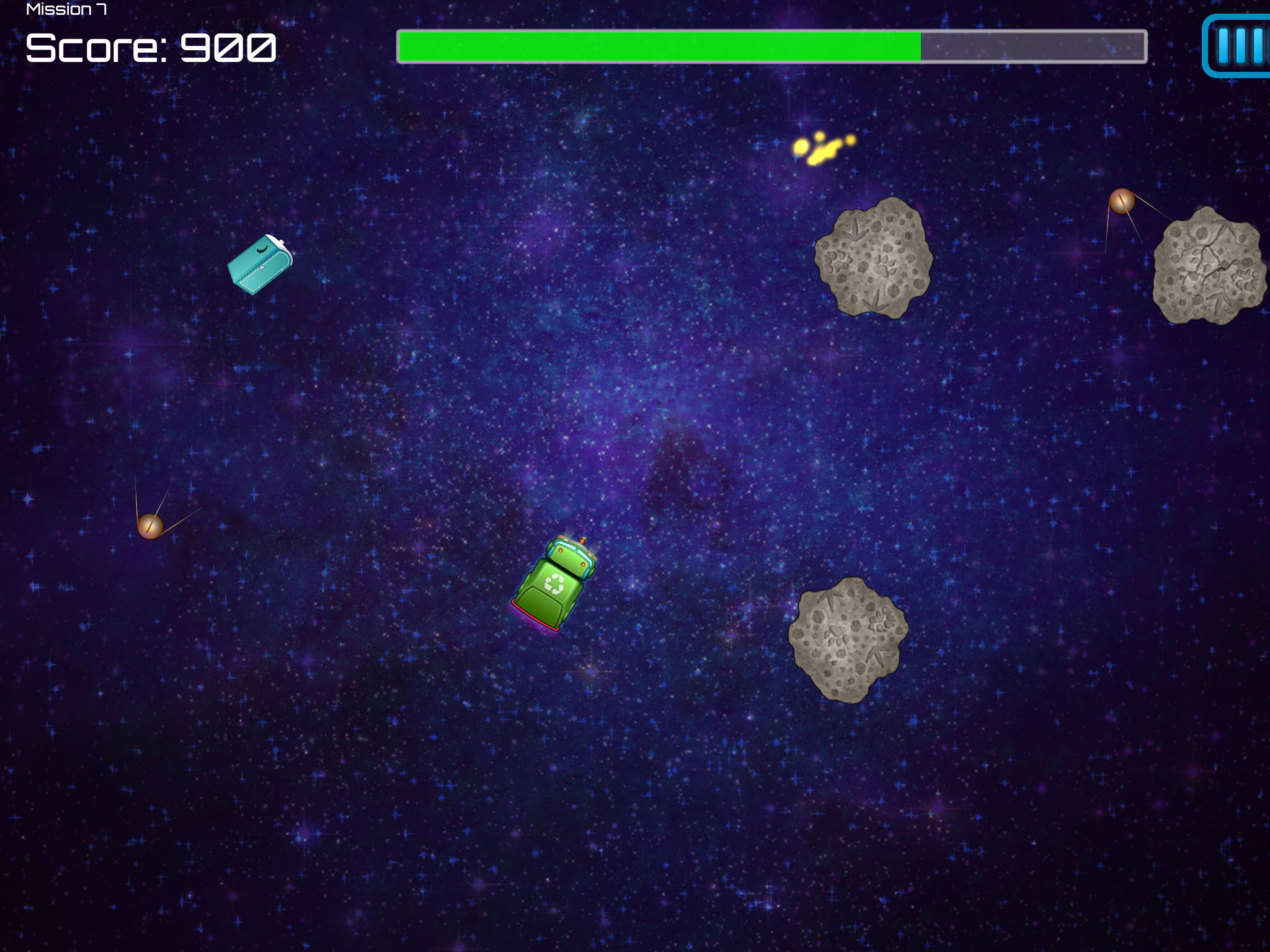 Space Waste Asteroids