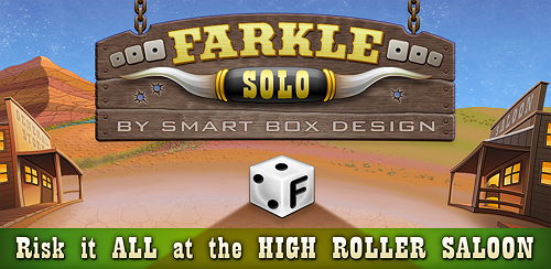 Farkle Solo Title Screen for iOS and Android