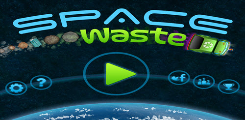 Space Waste Game Title Screen for iPad