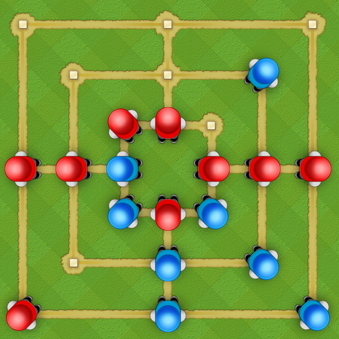 Triples Moving Phase Board Only Triples Game Board Showing Moving Phase