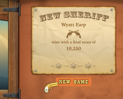 Farkle End Game Winners Screen on Apple TV