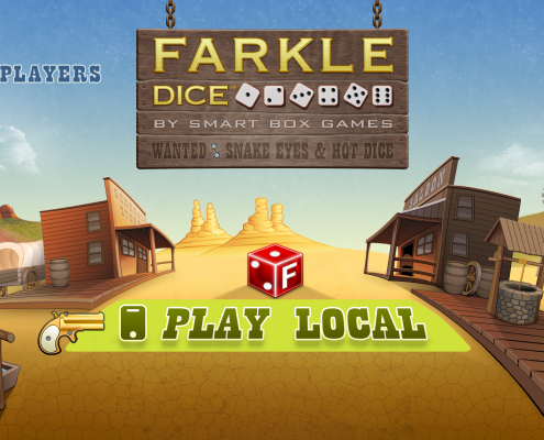 Farkle Title Screen on Apple TV